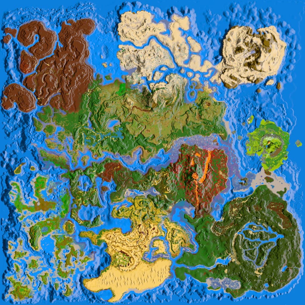 Crystal Isles map