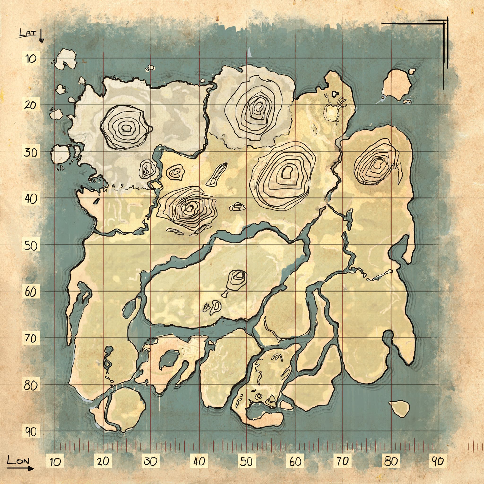 The Island map